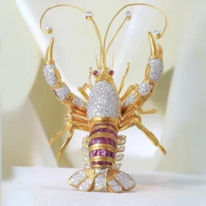 diamond-brooch-lobster