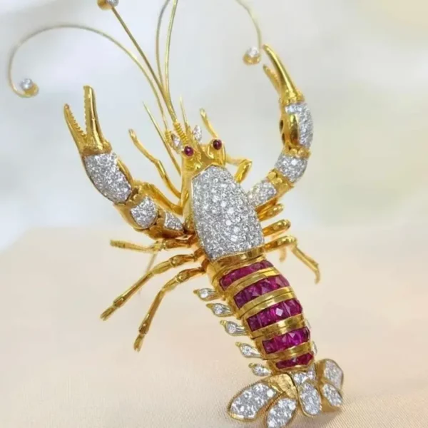 diamond-brooch-lobster