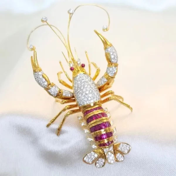 diamond-brooch-lobster